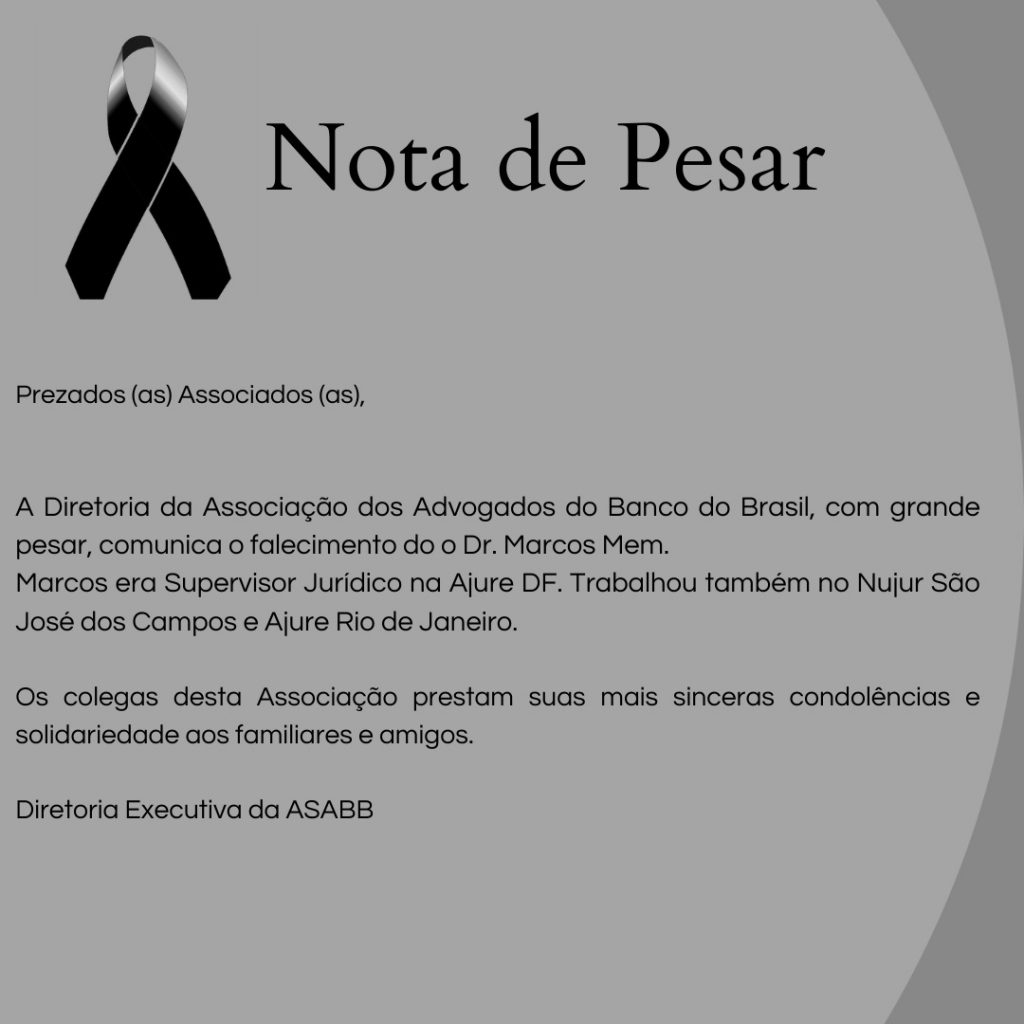 NOTA DE PESAR