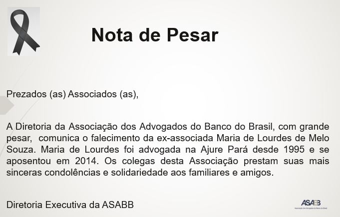 NOTA DE PESAR