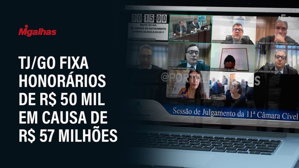 Após avaliar esforço do advogado, TJ/GO fixa honorários de R$ 50 mil em causa milionária.
